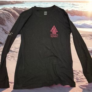 VANS Crewneck Tee w/ Hot Pink Logo